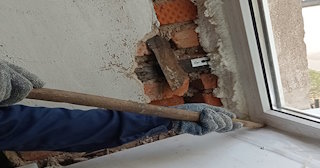 Демонтаж оконных откосов по выгодной цене от 528 руб. в Кулебаках - Сварной-Клб